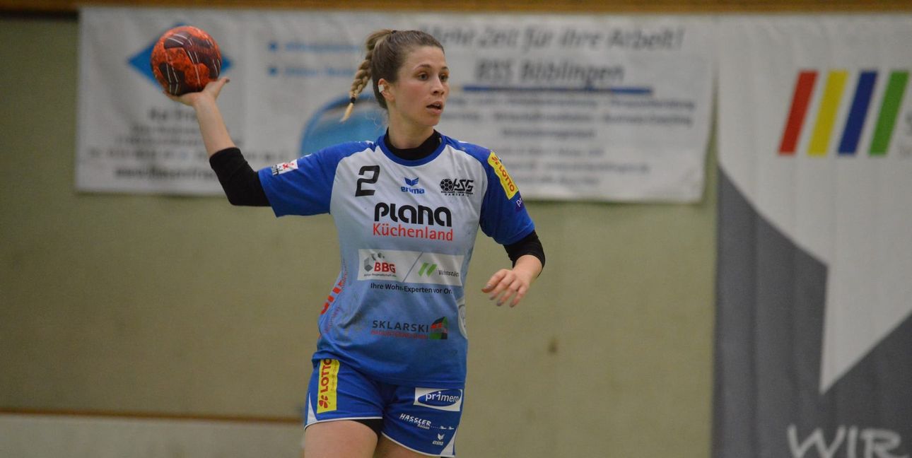 Kim Steinlein und die HSG Böblingen/Sindelfingen 2 verloren zum Saisonauftakt der Bezirksoberliga das Derby bei der HSG Schönbuch mit 22:25.Bild: Zvizdiç