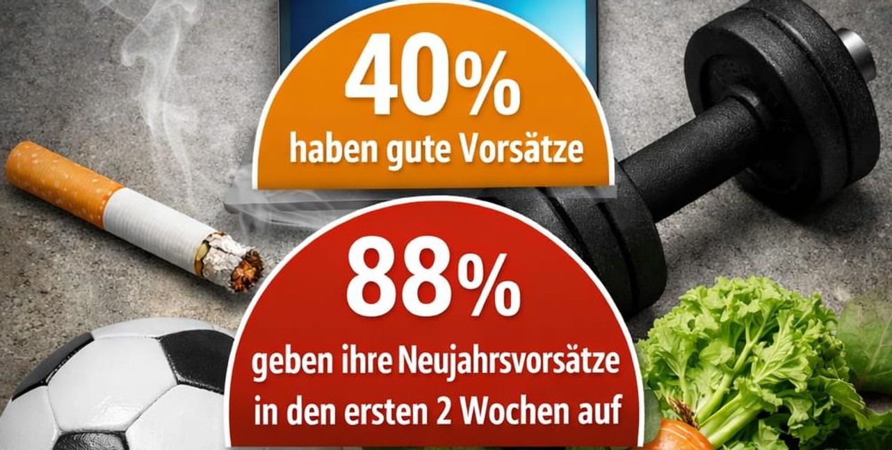 Grün ist die Hoffnung: Wer den Januar durchsteht, hat gute Chancen, dass aus dem Vorsatz eine liebe Gewohnheit wird.