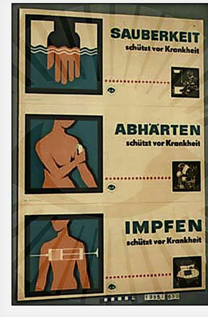 Ein weiteres Infoplakat, das zirka aus derm Jahr 1966 stammt. Beide Infoblätter sind im Deutschen Hygiene-Museum archiviert.
 Foto: Deutsches Hygiene-Museum..