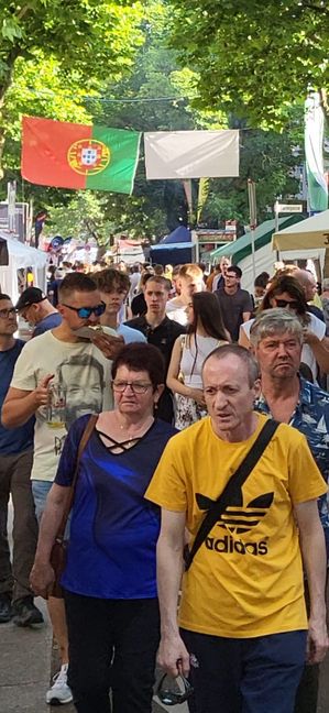Ansturm auf das Internationale Straßenfest.