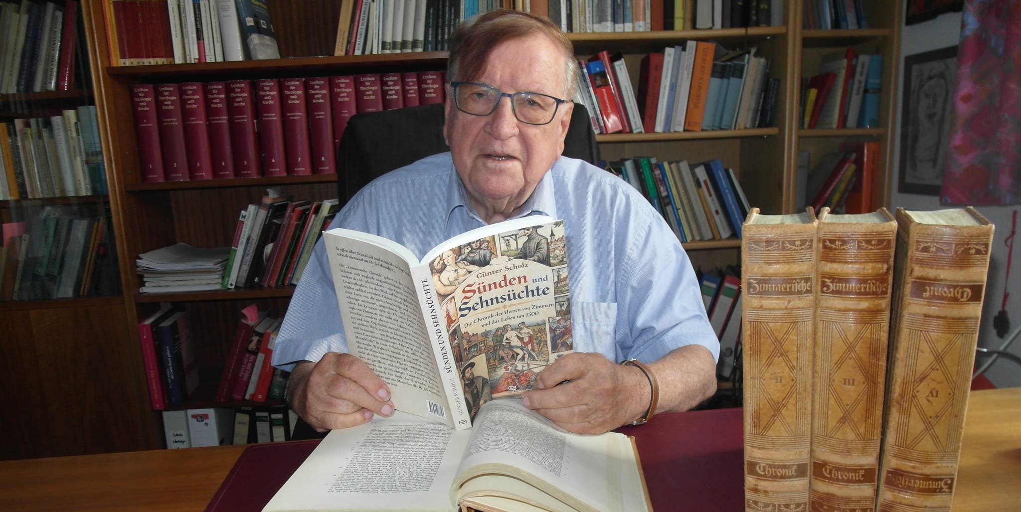 In seinem neuen Buch "Sünden und Sehnsüchte" beschäftigt sich der ehemalige Böblinger Kulturamstleiter Dr. Günter Scholz mit der vierbändigen "Zimmerischen Chronik"
