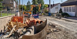 Kanalsanierungen sind jedes Jahr erforderlich. Meistens muss jedoch die Straße nicht aufgegraben werden, wie hier in der Sonnenbergstraße,