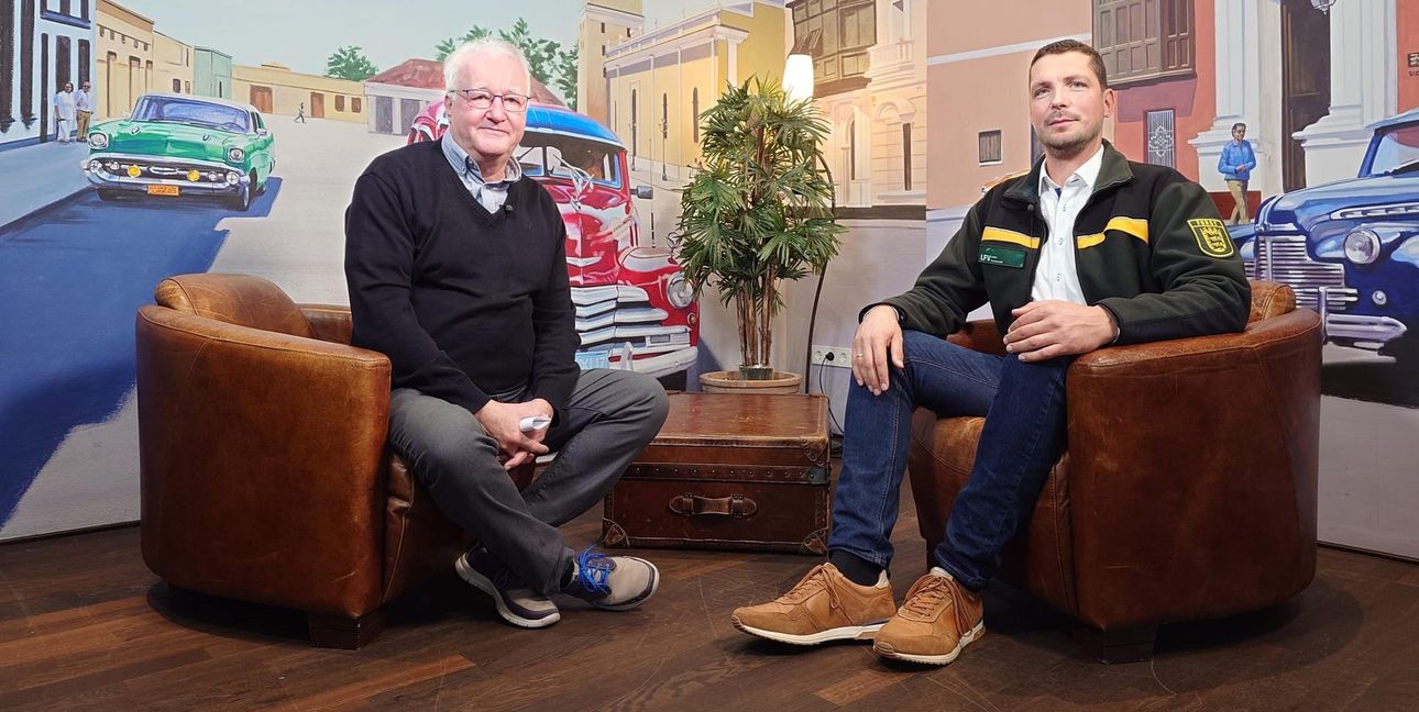 „Die besten gute Perspektive bieten Mischwälder“, sagt Frieder Wickel (rechts), Leiter des Amtes für Forsten im Landratsamt Böblingen im Stadtgespräch Böblingen mit Hans-Jörg Zürn (Sindelfinger Zeitung/Böblinger Zeitung) vorstellt.
