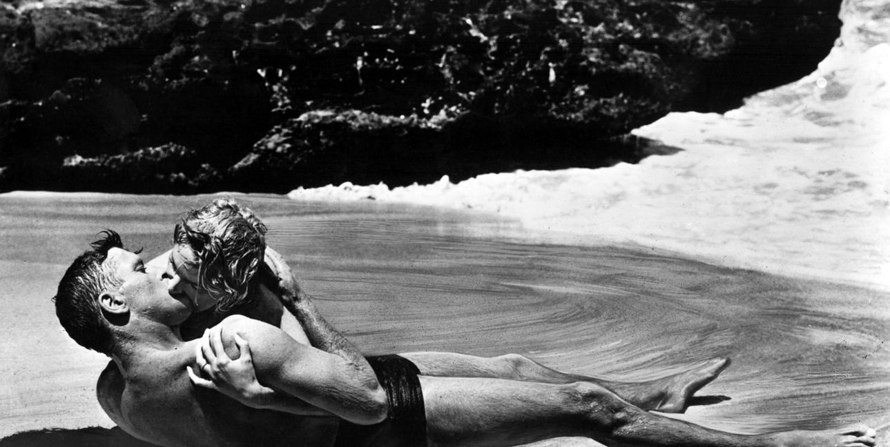 Deborah Kerr und Burt Lancaster in „Verdammt in alle Ewigkeit“.