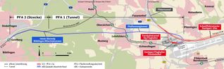 Der rund 11 Kilometer lange Tunnel soll das östliche Ende des Stuttgarter Flughafen-Fernbahnhofs mit der bestehenden Strecke der Gäubahn auf Höhe der Autobahnanschlussstelle Sindelfingen-Ost verbinden.