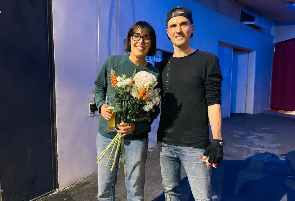 Philipp Fricker mit Eva Faltermeier.