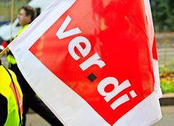 Die Dienstleistungsgewerkschaft Verdi ruft gemeinsam mit der IG Metall zu der Demo auf (Symbolbild).
