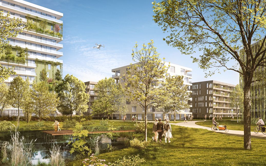 Aus dem Ehninger IBM-Gelände an der Hildrizhauser Straße soll ein modernes Wohnquartier werden.   Bild: z