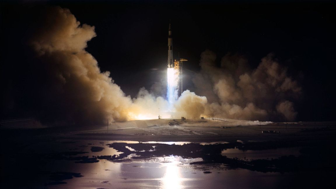 7. Dezember 1972: Start der „Apollo-17“-Mision vom Kennedy Space Center im US-Bundesstaat Florida.