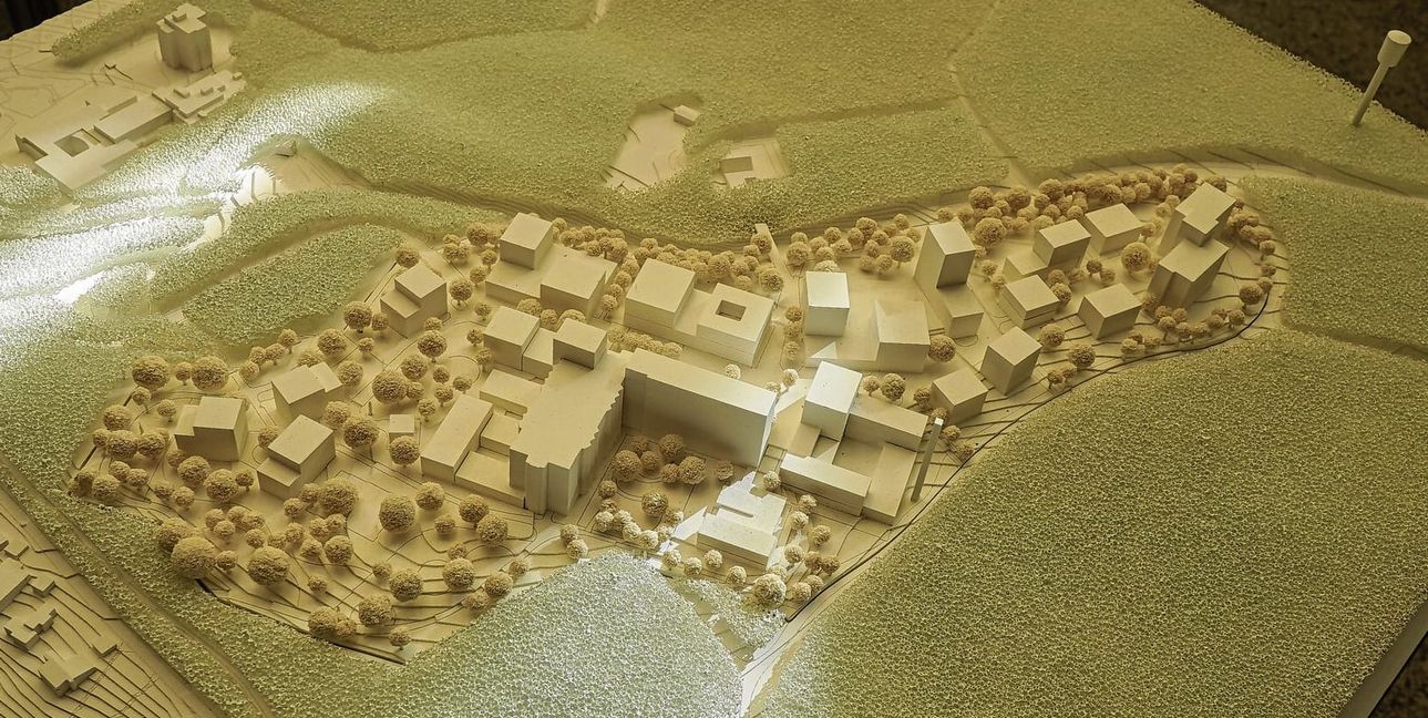 Das Modell des neuen Stadtteils.