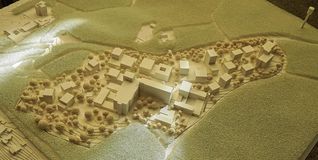 Das Modell des neuen Stadtteils.