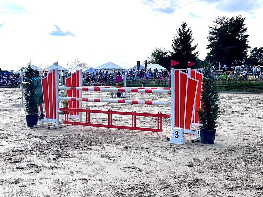 1,40 Meter hoch sind die Hindernisse beim S-Springen in Waldenbuch. Bild: Häusler