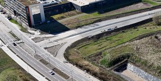 Die südliche Anschlussstelle Böblingen-Sindelfingen dockt dann am Flugfeld an.