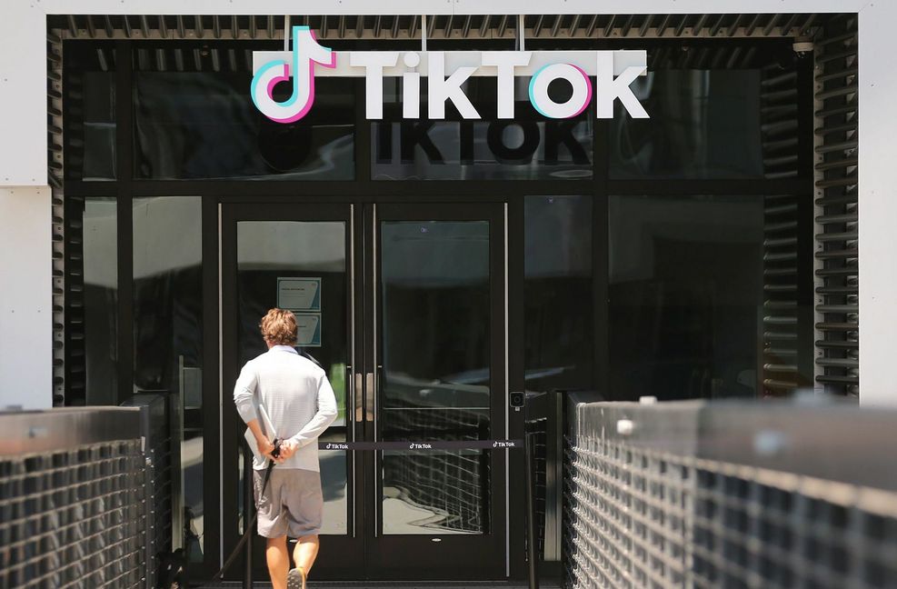 Das Büro von Tiktok in Kalifornien – von November an könnte die App in den USA verboten sein.