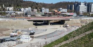 Nach dem Sperrwochenende geht's an der Anschlussstelle Böblingen-Ost wieder auf die A 81 in Richtung Stuttgart.
