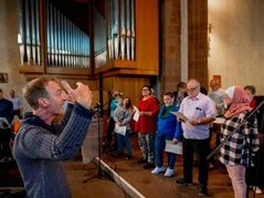 Der Chor „rahmenlos & frei“ singt am Sonntag in Darmsheim.