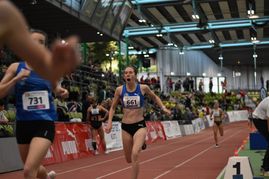 Nathalie Schmidt vom VfL Sindelfingen pulverisierte ihre Hallen-Bestleistung über die 800 Meter um fünf Sekunden.