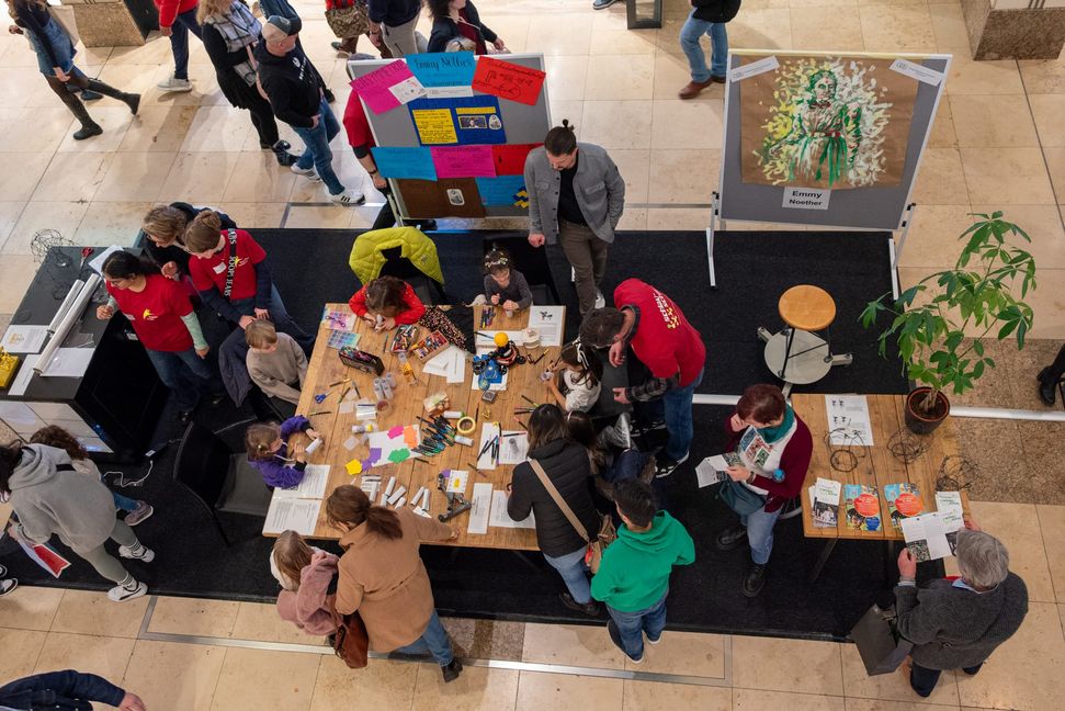 Auch das Goldberg-Gymnasium war bei der Schlau-Schau dabei.