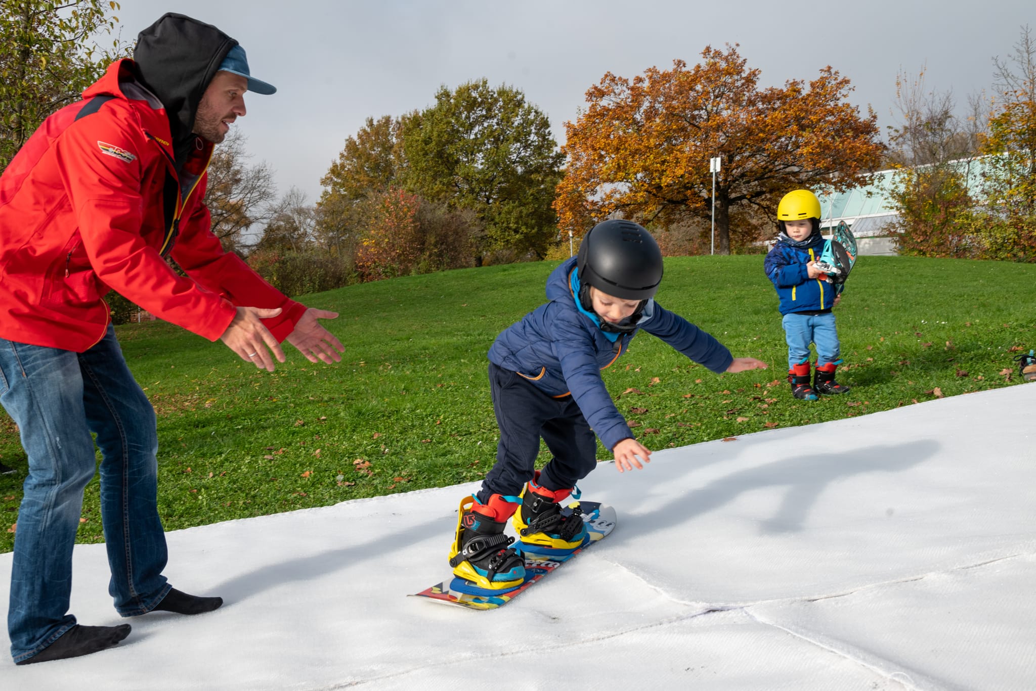 Auch zum Snowboarden ist die Piste geeignet.