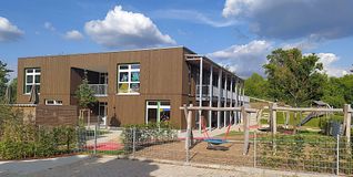 Am neuen Gollenberg-Kindergarten war der Andrang so groß, dass nicht alle Wünsche der Eltern erfüllt werden konnten.  Bild: Reichert