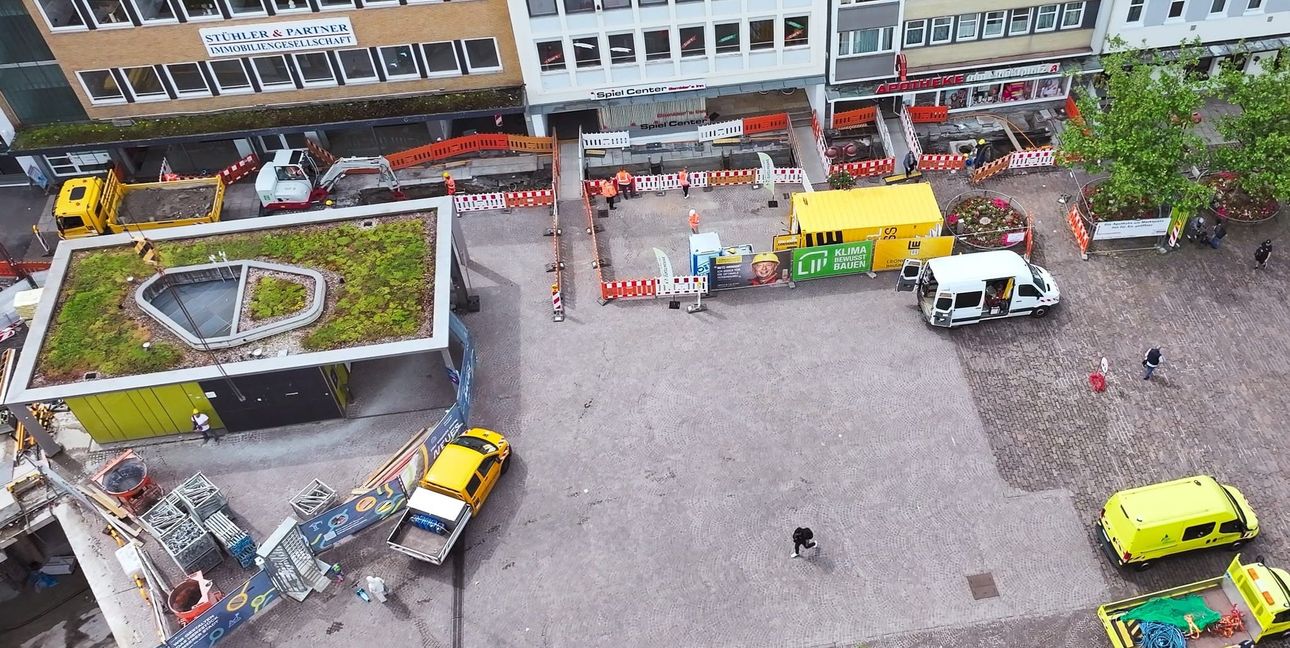 Blick auf den Sindelfinger Marktplatz.