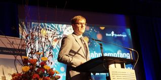 Der Sindelfinger OB Markus Kleemann bei seiner Rede zum Neujahrsempfang 2026.