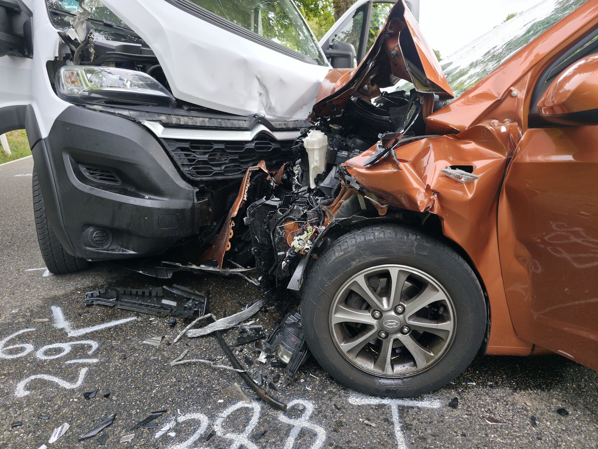 Unfall zwischen Aidlingen und Ehningen.