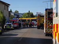 Am Südbahnhof in Böblingen wurde eine Person von einer Schönbuchbahn erfasst und schwer verletzt.
