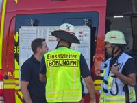 Am Südbahnhof in Böblingen wurde eine Person von einer Schönbuchbahn erfasst und schwer verletzt.