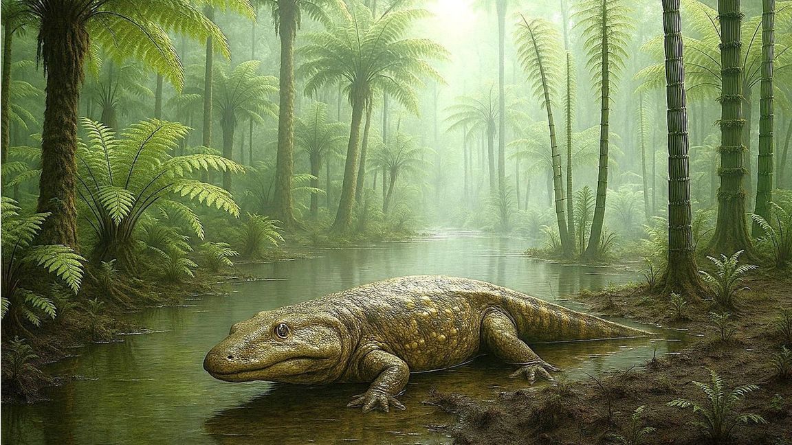 Vor mehr als 200 Millionen Jahren gingen in Bayern riesige Lurche wie Cyclotosaurier auf Beutefang.