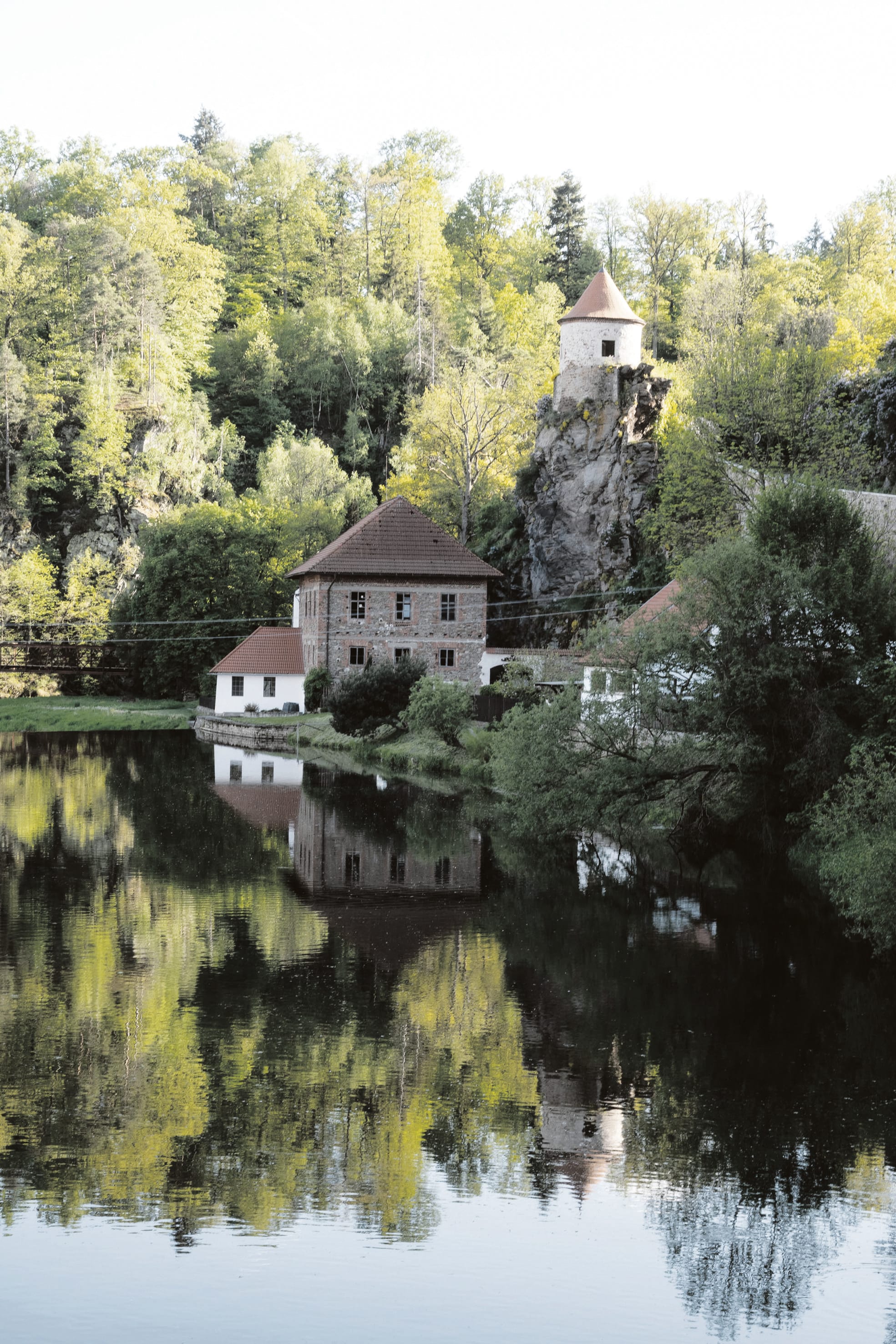 Bechyné besitzt nicht nur ein Schloss, sondern auch eine Mühle.