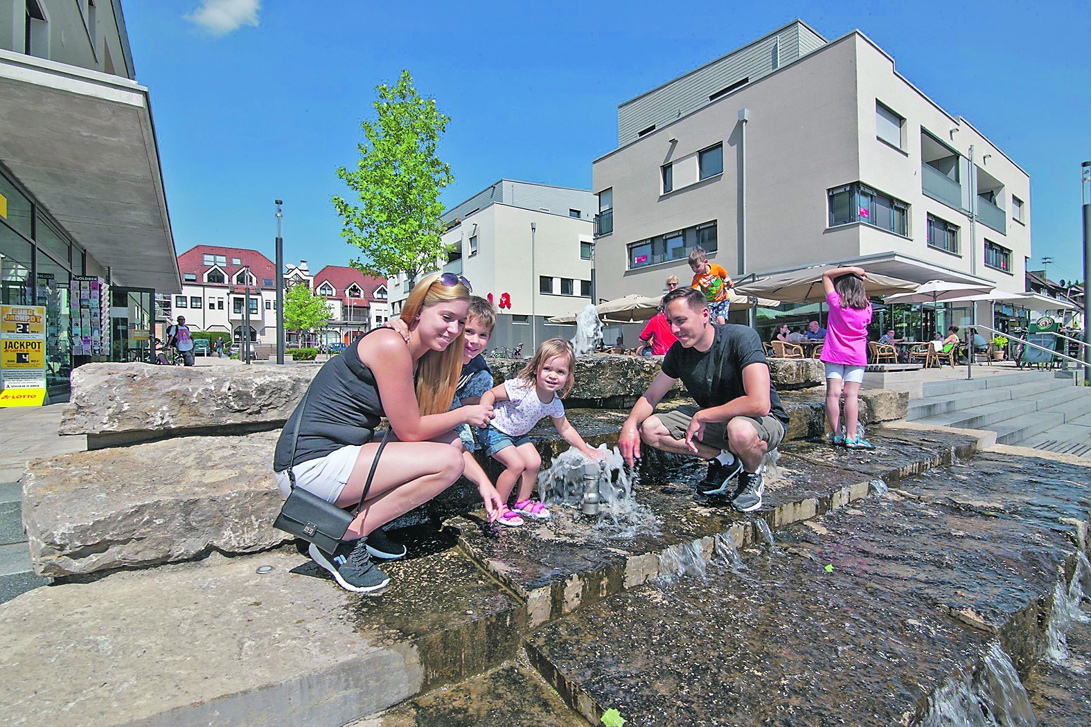 Erst gab es Kritik, dann Lob für die Neue Mitte in Grafenau-Döffingen.  Bild: Richter