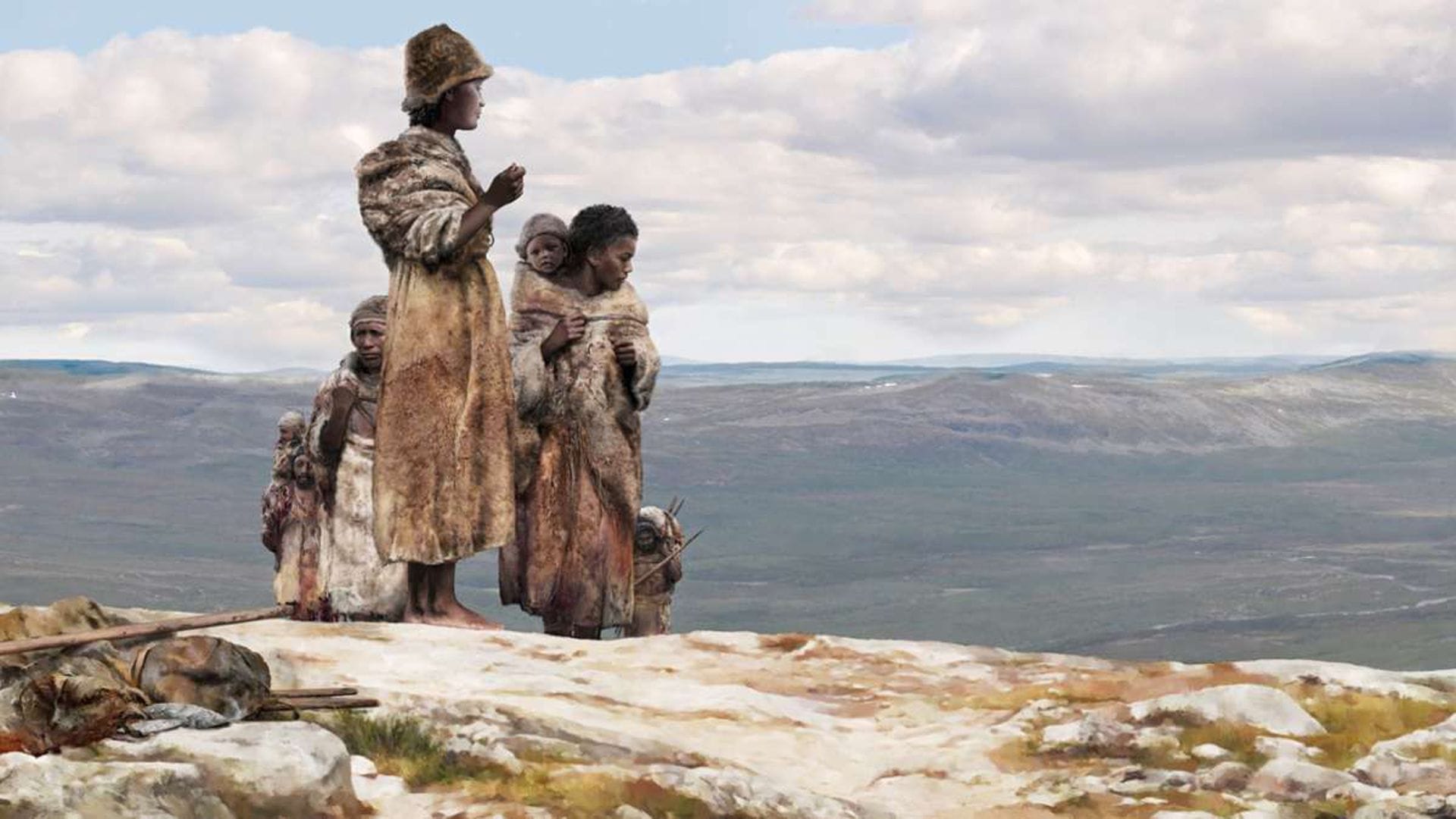 Vor etwa 45.000 Jahren zogen Menschen durch die offenen Steppenlandschaften Europas. Ihr Erbgut verrät etwas über die erste Vermischung mit Neandertalern.