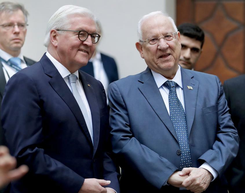 Frank-Walter Steinmeier - hier mit Israels Präsident Reuven Rivlin. Foto: dpa/MIchael Sohn Foto: dpa/Michael Sohn
