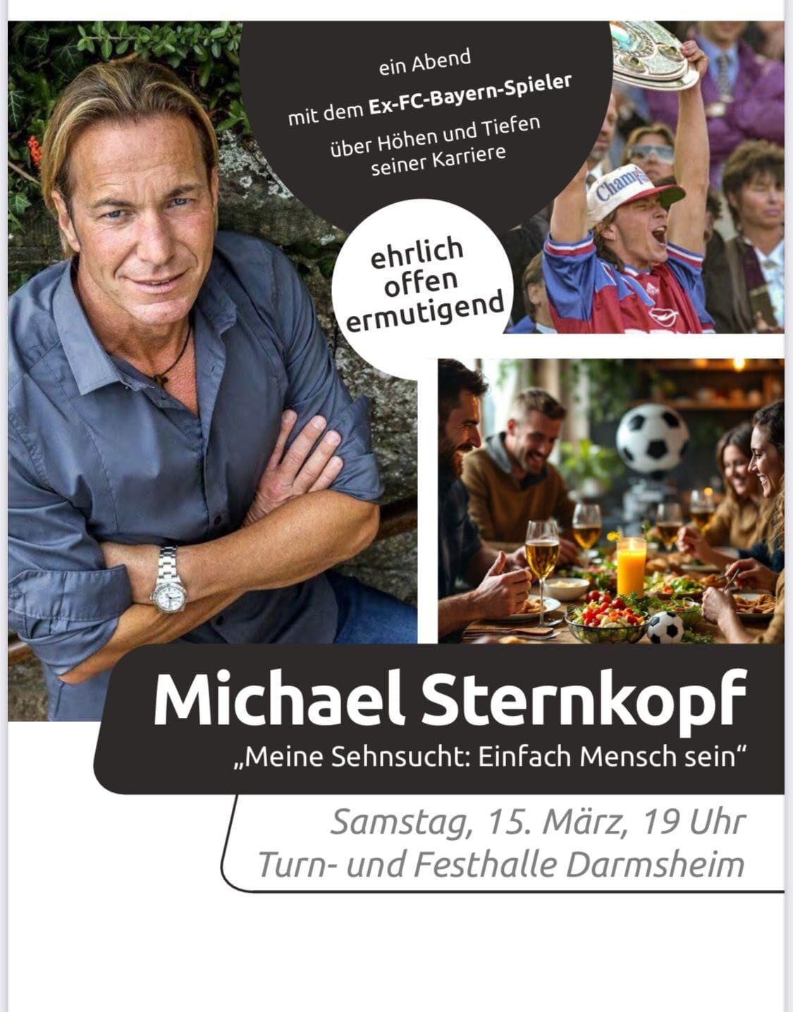 Abend mit Michael Sternkopf in der Turn- und Festhalle Darmsheim