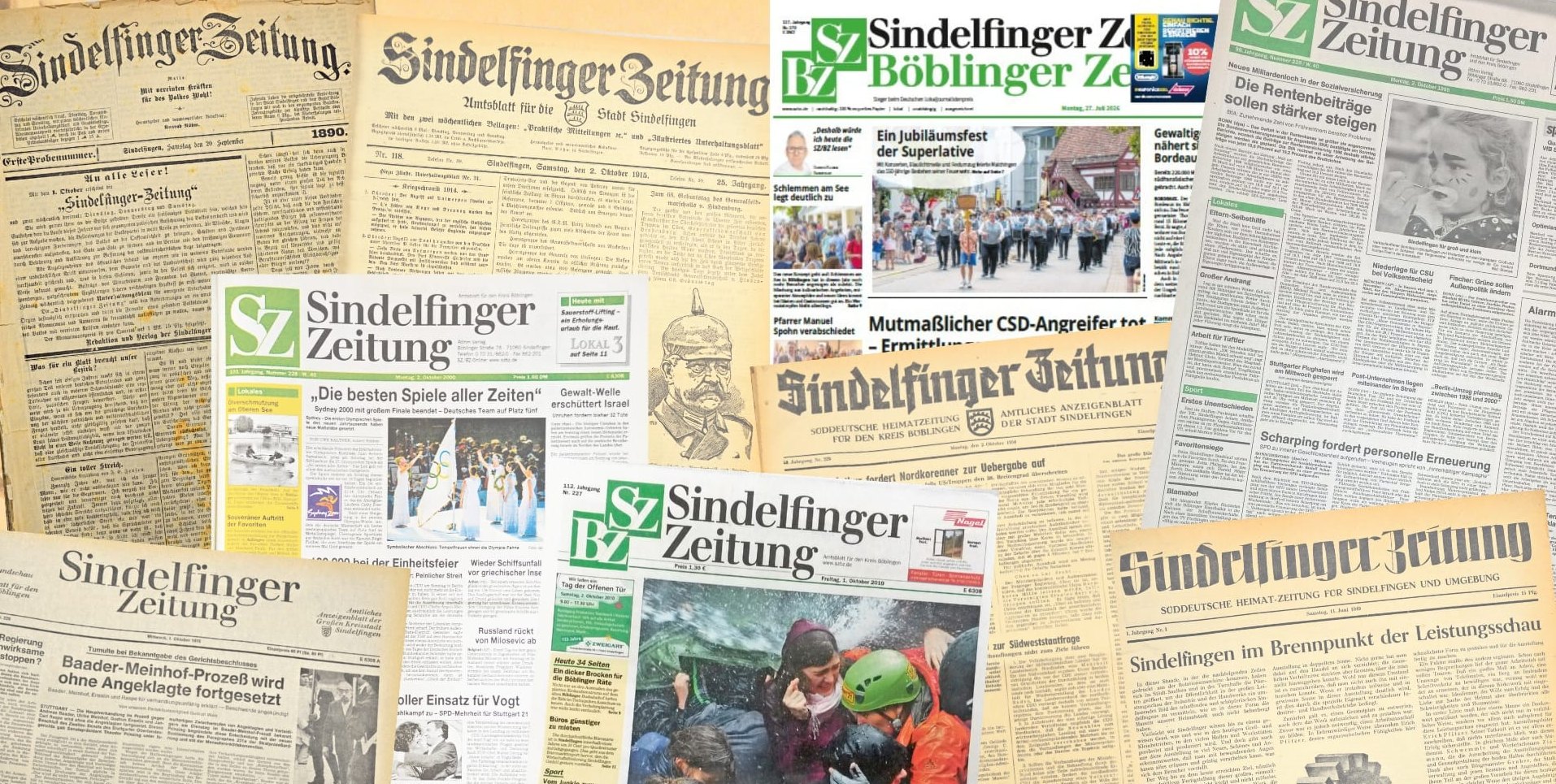 Die Sindelfinger Zeitung dokumentiert seit 136 Jahren das Leben in der Region.