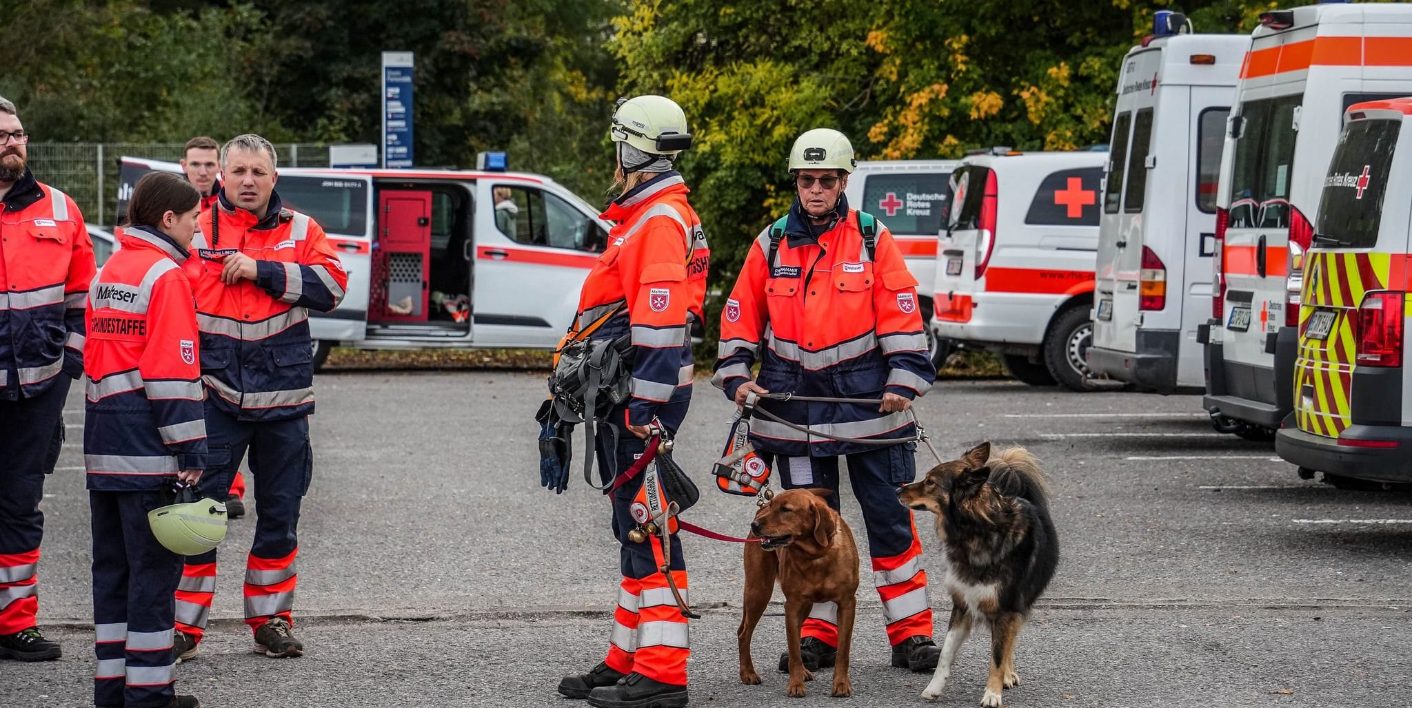 Mit Hubschrauber, Drohnen und Hunden wurde nach der Dame gesucht.