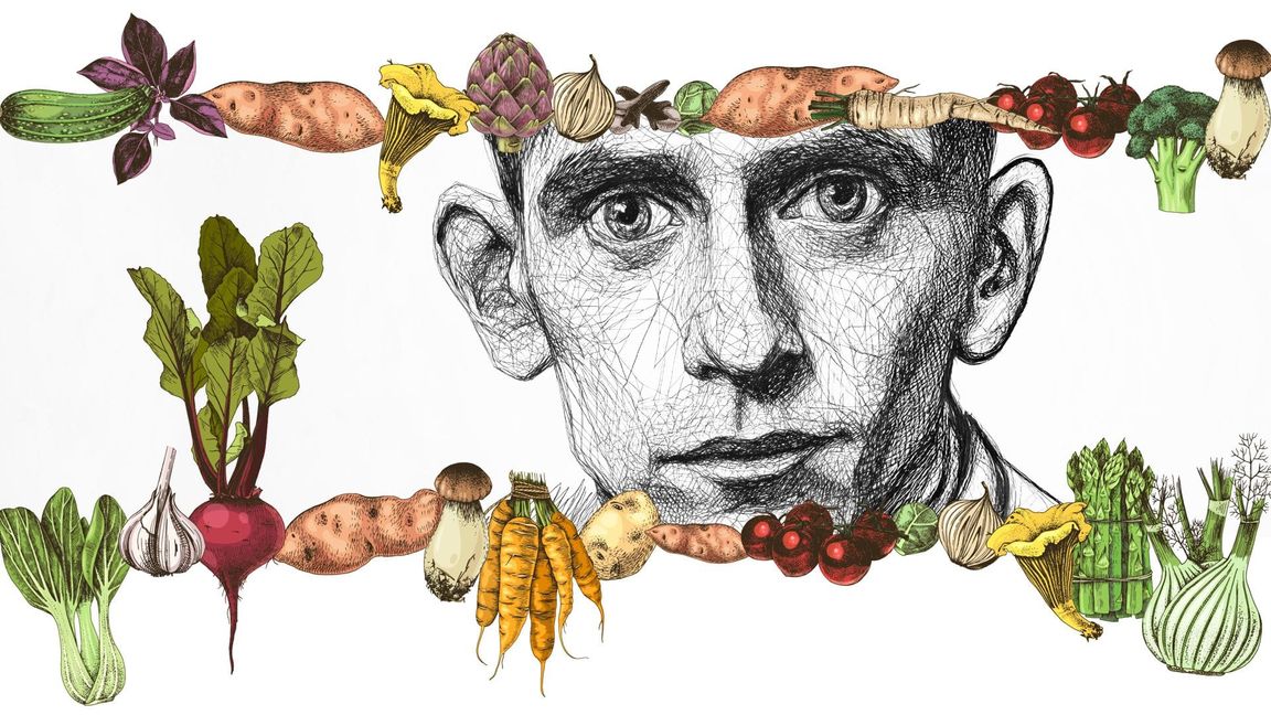 Kafka war das, was wir heute wohl Flexitarier nennen würden. Meist ernährte er sich von Gemüse. Er mochte Sardellen, hatte aber ein schlechtes Gewissen, wenn er sie aß. So sagt Denis Scheck: „Und dann schreibt Kafka den unsterblichen Satz: ‚Der Doktor hat mich früh getröstet: warum traurig sein? I c h habe doch die Sardellen gegessen und nicht die Sardellen mich.’“