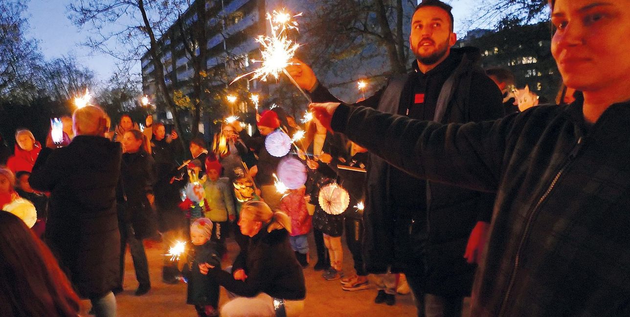 Auch im Sindelfinger Eichholz gibt es das Laterne-Gehen. Und in den nächsten Tag im ganzen Landkreis.