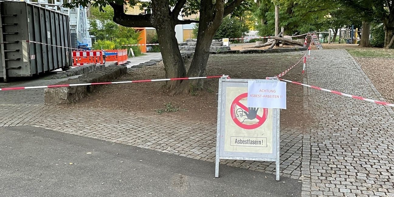Die Stadt Sindelfingen gibt Entwarnung: Außerhalb des abgesperrten Baustellenbereichs bestanden keine gesundheitlichen Risiken. Bild: z