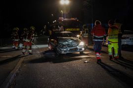 Bei einem Unfall in Ehningen wurden vier Fahrzeuge ineinander geschoben.