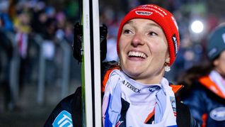 „Die Zeit war mega“: Skispringerin Katharina Schmid.