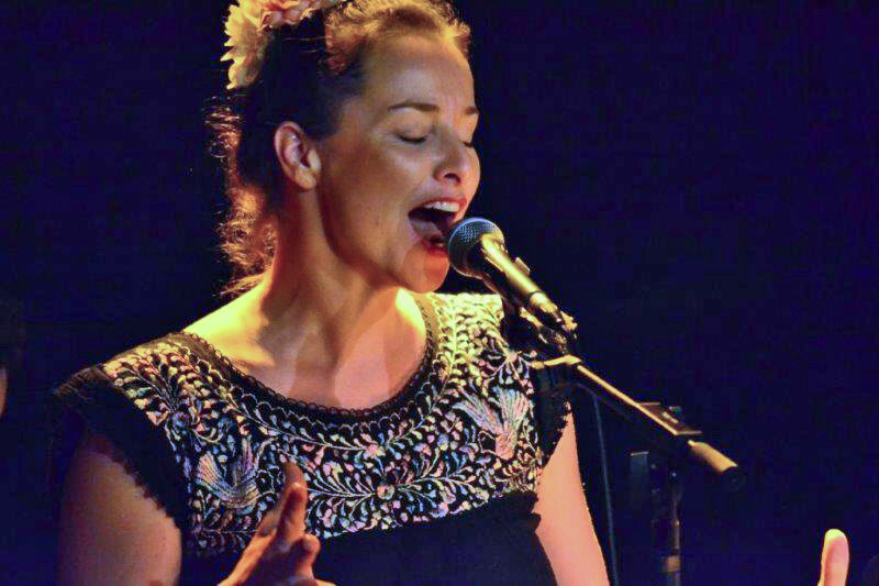Marie Louise hat am Samstag mit ihrer Band im Pavillon gespielt, das Konzert hat die IG Kultur live ins Internet übertragen. Bild: z