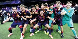 Riesenjubel beim FC Basel nach dem Finalsieg gegen den VfB Stuttgart.