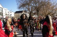 Narren, Hexen und tolle Stimmung beim Böblinger Rosenmontagsumzug.