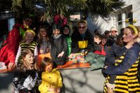 Narren, Hexen und tolle Stimmung beim Böblinger Rosenmontagsumzug.