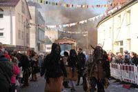 Narren, Hexen und tolle Stimmung beim Böblinger Rosenmontagsumzug.