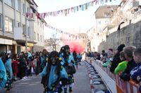 Narren, Hexen und tolle Stimmung beim Böblinger Rosenmontagsumzug.