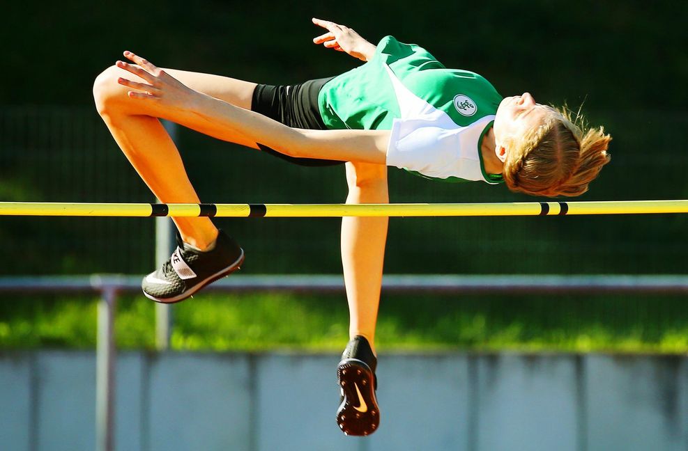Hoch hinaus: Die 16-jährige Johanna Göring glänzt mit deutscher Jahresbestleistung.
 Foto: Baumann