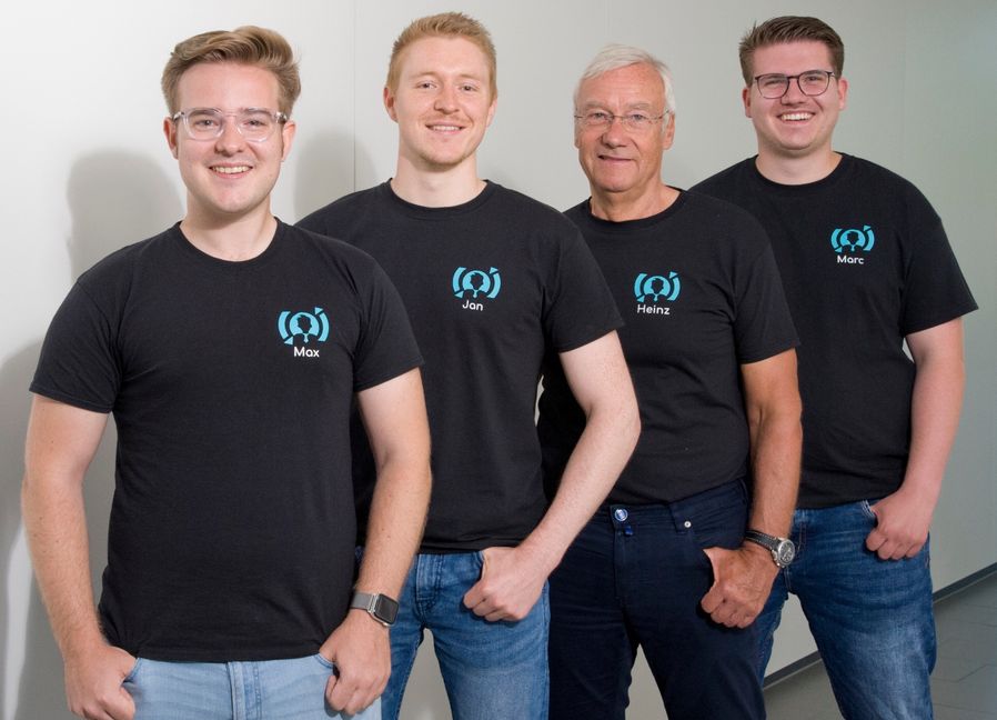 Max Reinhardt, Jan Krämer, Dr. Heinz Rethage und Marc Klüsener (von links)